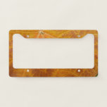 Yellow Maple Leaf Autumn Abstract Nature License Plate Frame