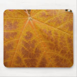 Yellow Maple Leaf Autumn Abstract Nature Mouse Pad