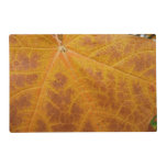 Yellow Maple Leaf Autumn Abstract Nature Placemat
