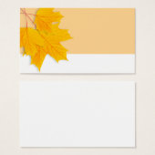 Yellow maple leaves (Front & Back)