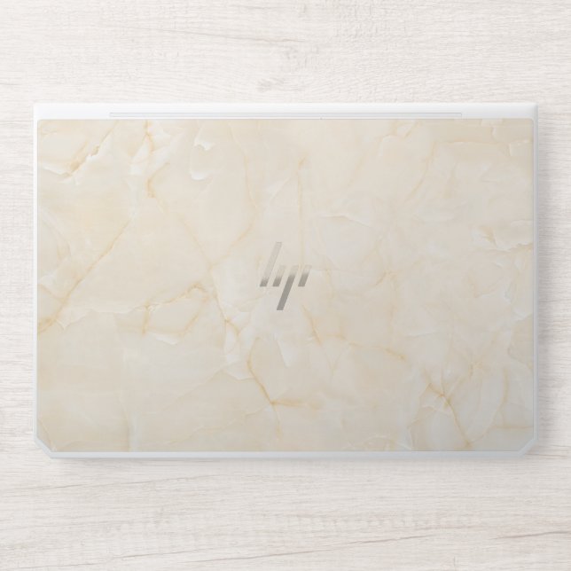 Yellow Marble Background HP Laptop Skin (Front)