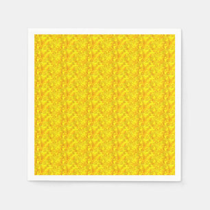 Yellow Marigold Floral Seamless Pattern Napkins
