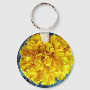 Yellow Marigold Keychain