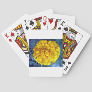 Yellow Marigold Poker Cards