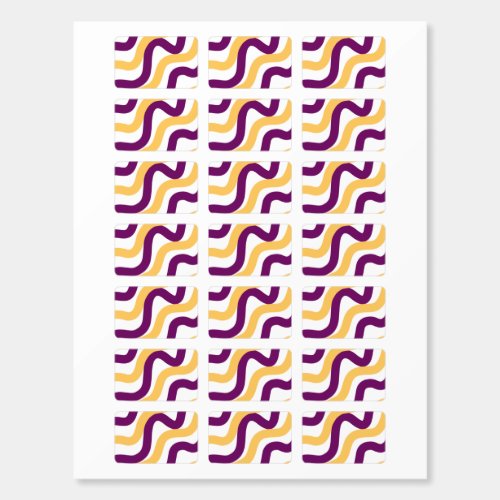 Yellow marron red curvy lines wavy pattern design  matchboxes