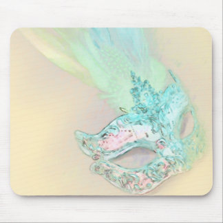 Yellow Masquerade Mouse Pad