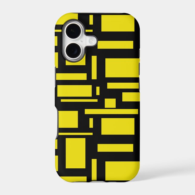 Yellow Maze Iphone Case (Back)