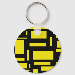 Yellow Maze Keychain