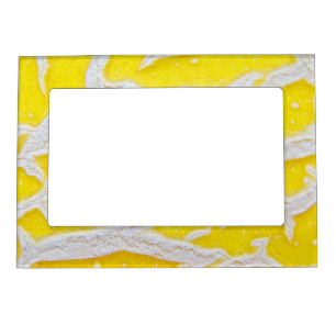 Yellow melon pattern magnetic frame