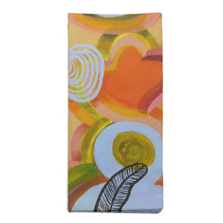 yellow midcentury cloth napkin