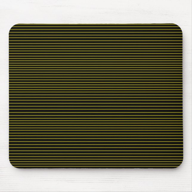 Yellow minimal lines mouse pad (Front)