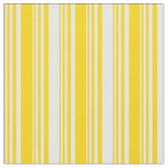 [ Thumbnail: Yellow & Mint Cream Colored Stripes Fabric ]