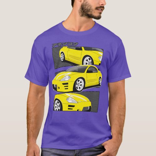 Yellow Mitsubishi Eclipse 3g T_Shirt