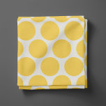 Yellow Mod Dots Fabric