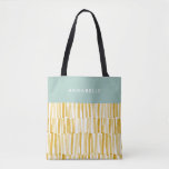Yellow modern abstract pattern personalised gift tote bag<br><div class="desc">Yellow modern abstract pattern personalised gift tote</div>