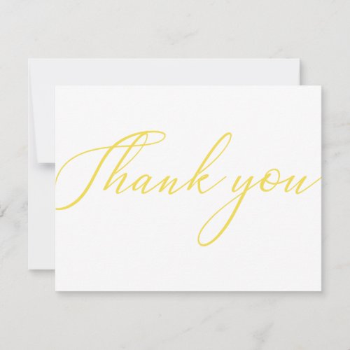 Yellow Modern Business Package Thank You Card