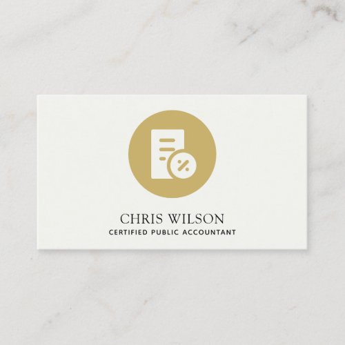 YELLOW MODERN CALCULATION ICON ACCOUNTING TAX BUSINESS CARD