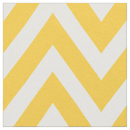 Yellow Modern Chevron Large Scale Fabric