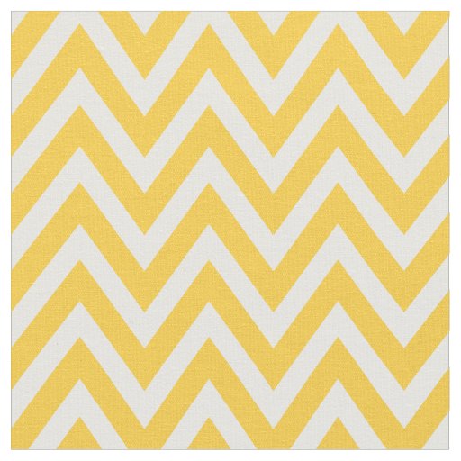 Yellow Modern Chevron Stripes Fabric