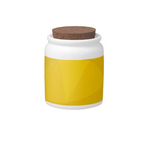 Yellow modern cool trendy urban geometric art candy jar