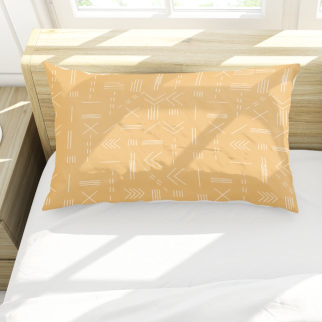 Yellow Modern Gorgeous Geometric Pattern Pillow Case (Yellow Modern Gorgeous Geometric Pattern Pillow Case)