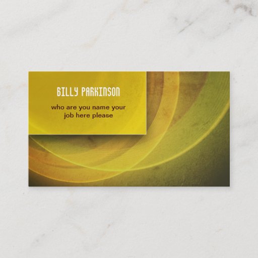 Customizable yellow modern grungy business card