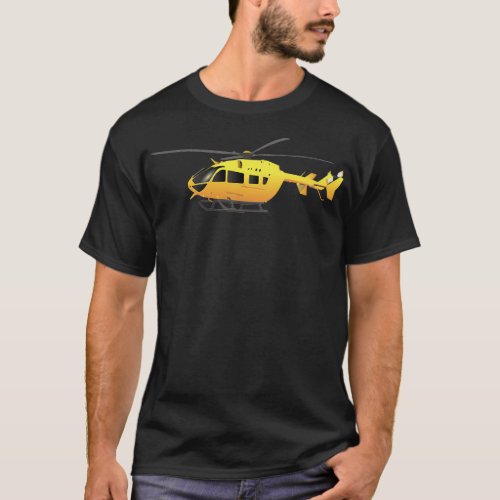Yellow Modern Helicopter 2 T_Shirt