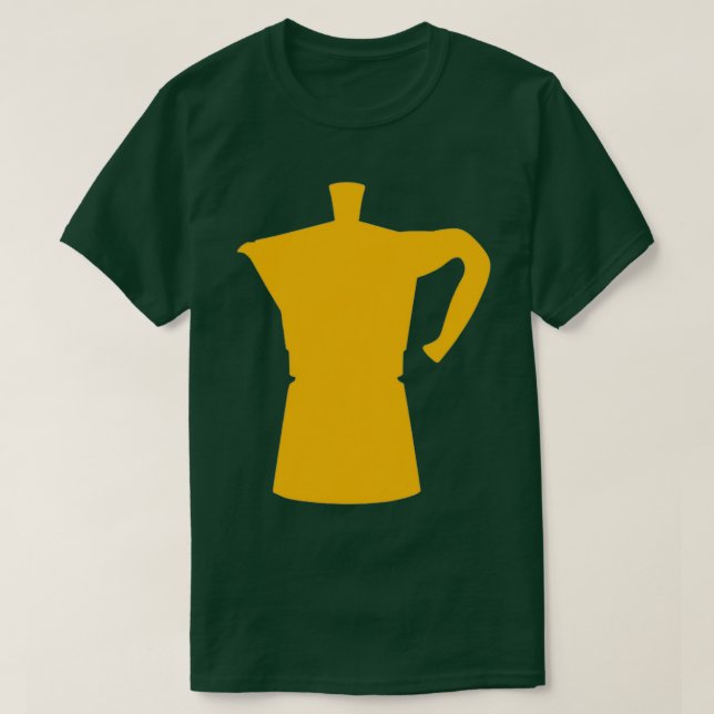 Yellow Moka Pot Limited edition design T-Shirt (Design Front)