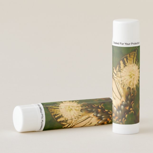 Yellow Monarch Lip Balm (Front)