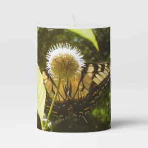 Yellow Monarch Pillar Candle