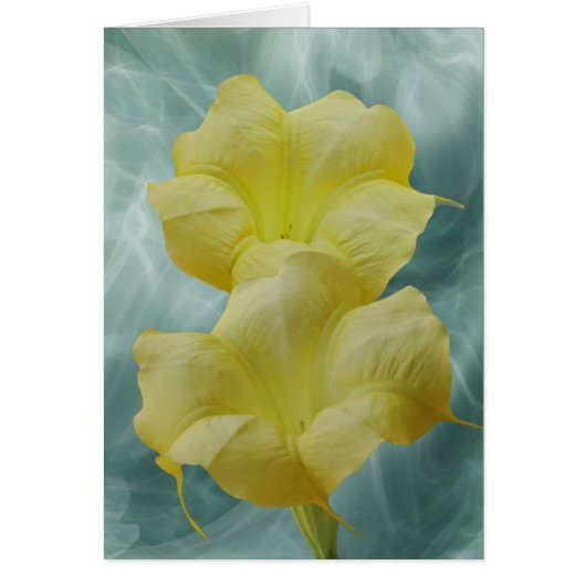Yellow Moon flower Cards (Front)