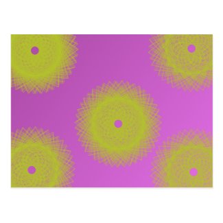 yellow moon purple abstract