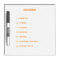 Yellow Morning Routine Dry Erase Board