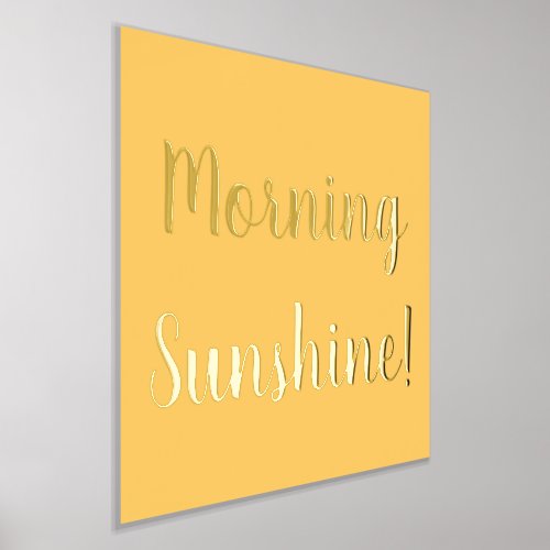 Yellow Morning Sunshine Gold Foil Prints