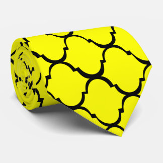 Yellow Moroccan Design Neck Tie