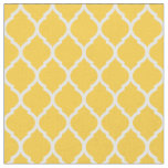 Yellow Moroccan Quatrefoil Fabric