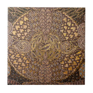 Yellow Mosiac Detail, Germany Ceramic Tile