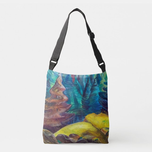 Yellow Moss | Emily Carr | Crossbody Bag (Front)