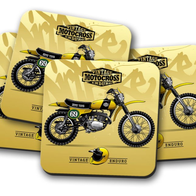 Yellow Motocross Mayhem Coaster | Motocross Set (Creator Uploaded)