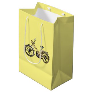 Yellow Motor Bike Illustration