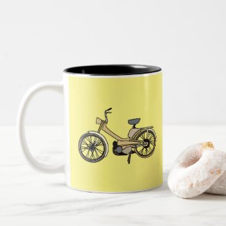 Yellow Motor Bike Illustration