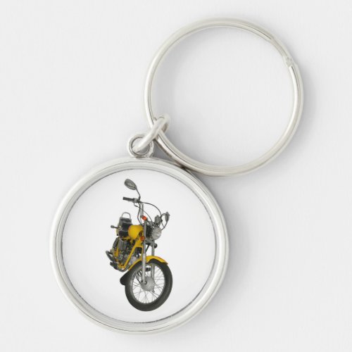Yellow motorbike keychain
