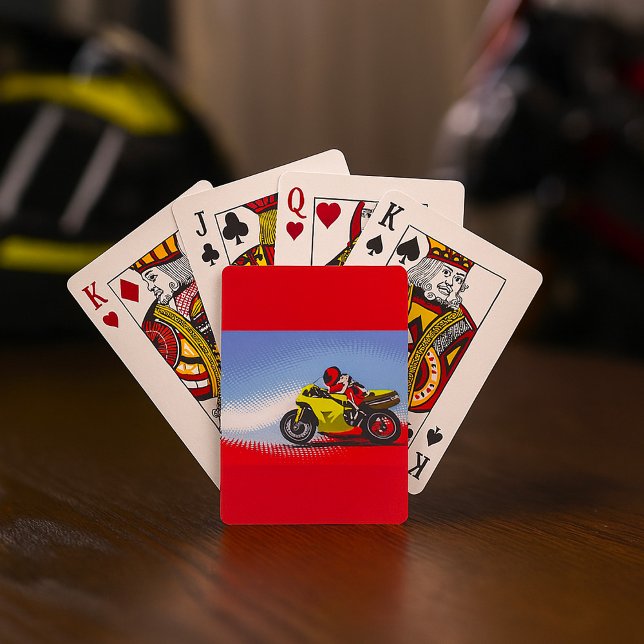 Yellow Motorcycle Playing Cards (Creator Uploaded)