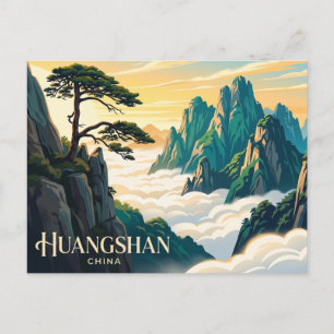 Yellow Mountain, Huangshan China Postcard