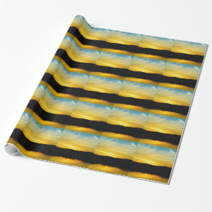 Yellow Mt Lake Sunset Wrapping Paper