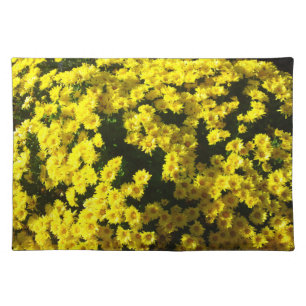 Yellow Mums Flower Placemat