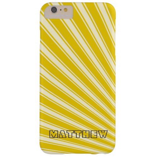 Yellow Munsell Color Stripe Funky Pattern Barely There iPhone 6 Plus Case