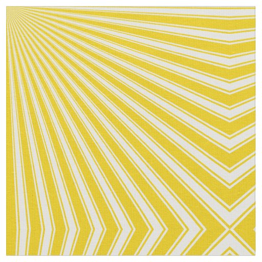 Yellow (Munsell) Funky Sun Rays Background Fabric