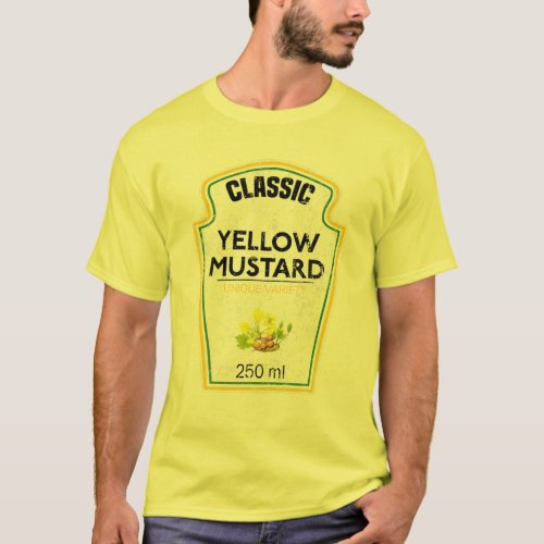 Yellow Mustard Costume Matching Couples Groups Con T_Shirt