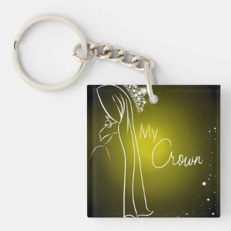 Yellow My Crown (double-sided) Keychain